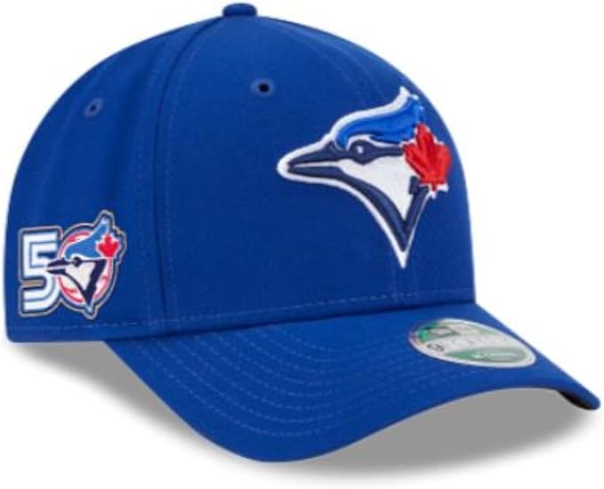 TORONTO BLUE JAYS YOUTH NEW ERA 9FORTY ALL ROYAL GAME HAT 50TH SEASON SIDE PATCH HAT (Copy) (Copy)