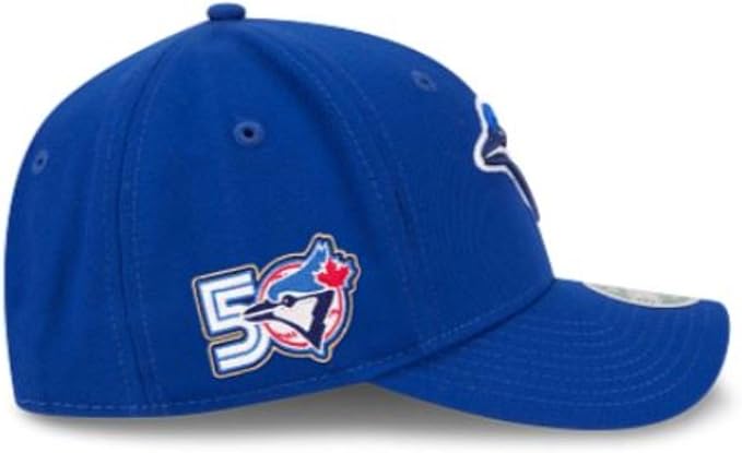 TORONTO BLUE JAYS YOUTH NEW ERA 9FORTY ALL ROYAL GAME HAT 50TH SEASON SIDE PATCH HAT (Copy) (Copy)