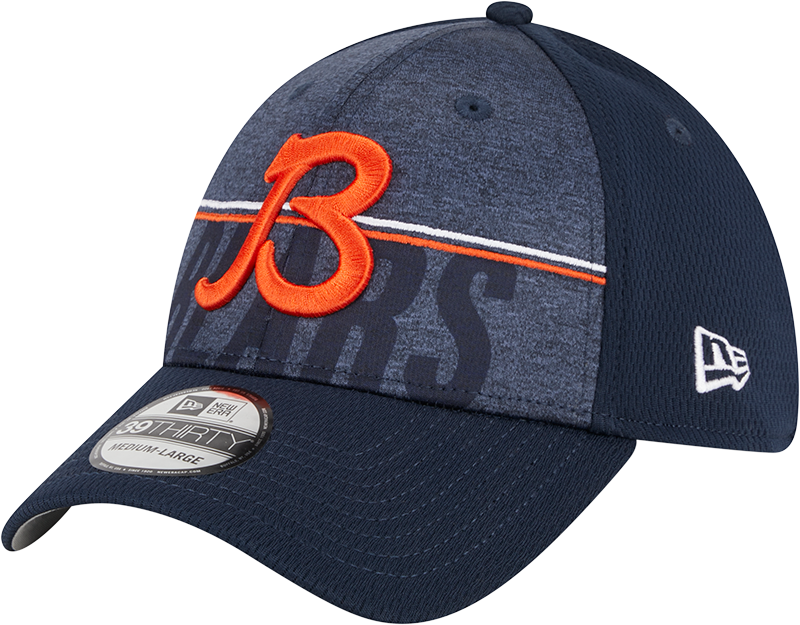 Chicago Bears New Era 2023 NFL Training Camp 39THIRTY Flex Hat - Navy