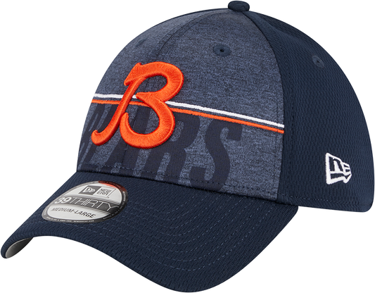 Chicago Bears New Era 2023 NFL Training Camp 39THIRTY Flex Hat - Navy