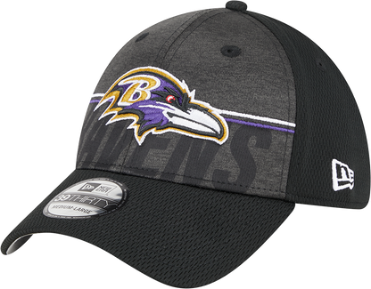 Baltimore Ravens New Era 2023 NFL Training Camp 39THIRTY Flex Hat - Black