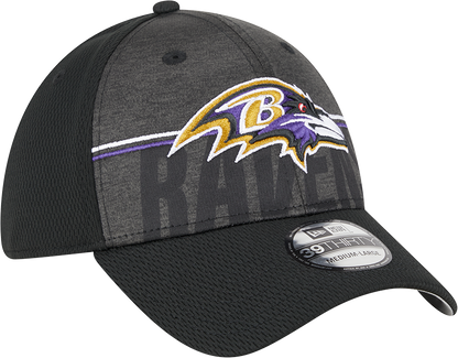 Baltimore Ravens New Era 2023 NFL Training Camp 39THIRTY Flex Hat - Black