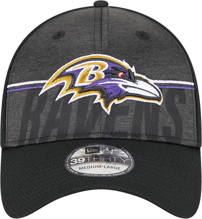 Baltimore Ravens New Era 2023 NFL Training Camp 39THIRTY Flex Hat - Black