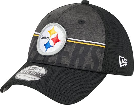 Pittsburgh Steelers New Era 2023 NFL Training Camp 39THIRTY Flex Hat - Black