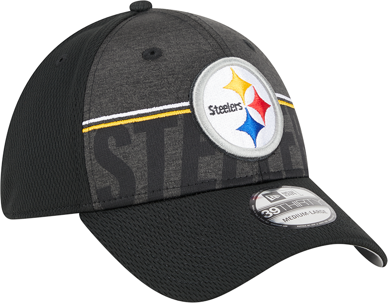 Pittsburgh Steelers New Era 2023 NFL Training Camp 39THIRTY Flex Hat - Black