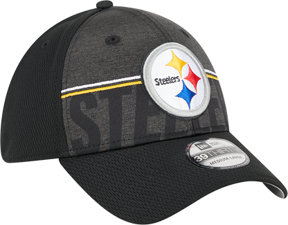 Pittsburgh Steelers New Era 2023 NFL Training Camp 39THIRTY Flex Hat - Black