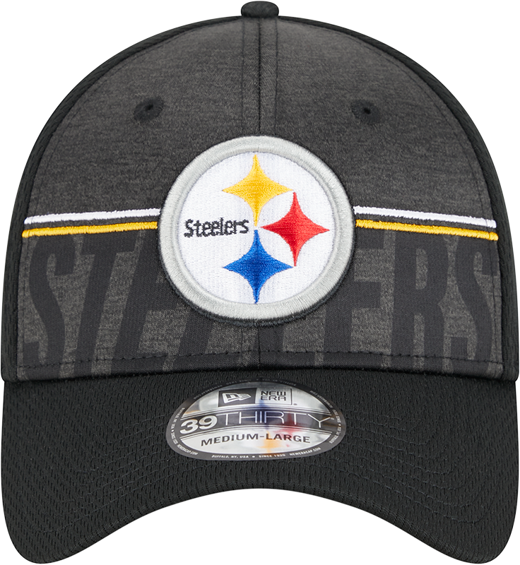 Pittsburgh Steelers New Era 2023 NFL Training Camp 39THIRTY Flex Hat - Black