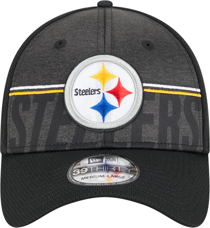 Pittsburgh Steelers New Era 2023 NFL Training Camp 39THIRTY Flex Hat - Black