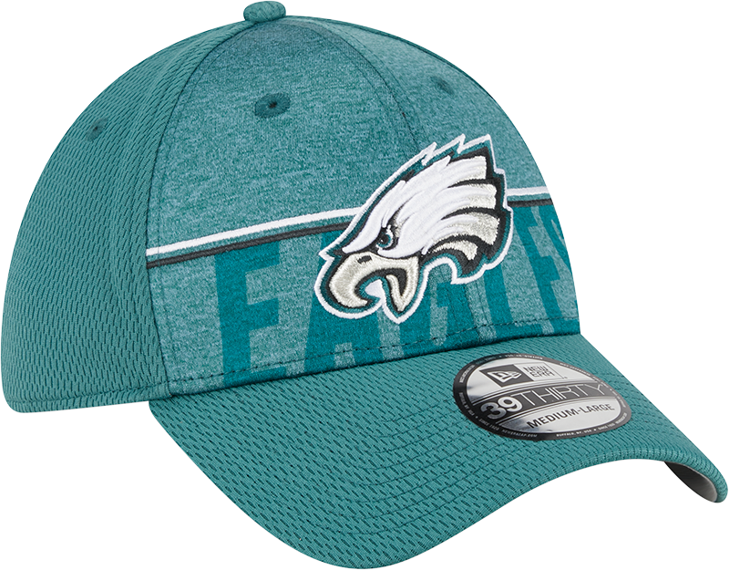 Philadelphia Eagles New Era 2023 NFL Training Camp 39THIRTY Flex Hat - Green