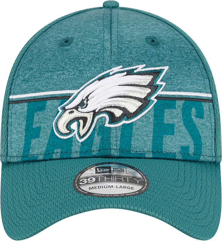 Philadelphia Eagles New Era 2023 NFL Training Camp 39THIRTY Flex Hat - Green