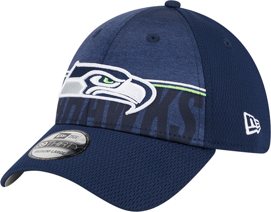 Seattle Seahawks New Era 2023 NFL Training Camp 39THIRTY Flex Hat - Navy