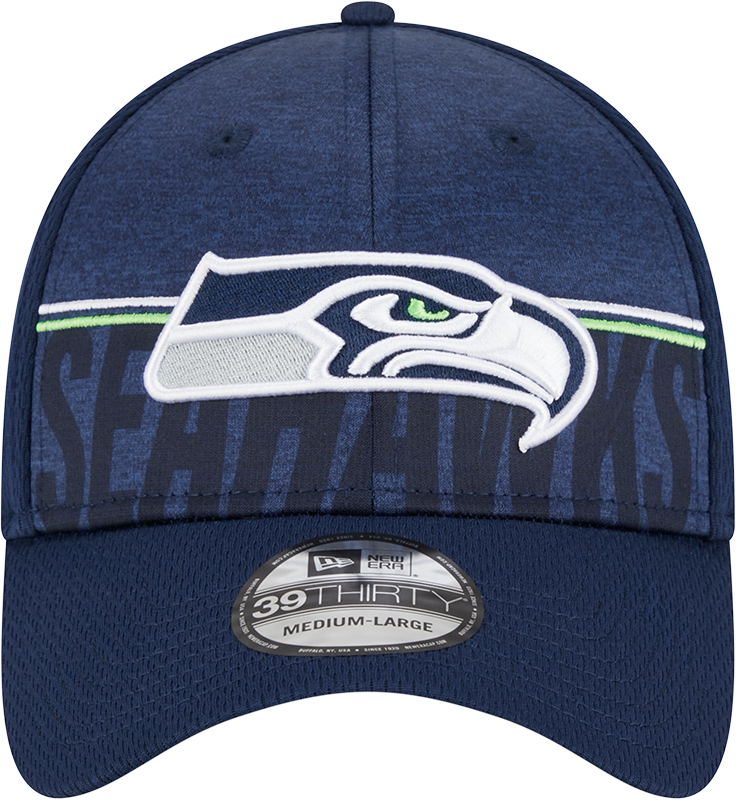 Seattle Seahawks New Era 2023 NFL Training Camp 39THIRTY Flex Hat - Navy