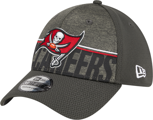 Tampa Bay Buccaneers New Era 2023 NFL Training Camp 39THIRTY Flex Hat - Pewter