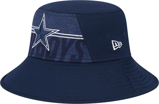 Dallas Cowboys New Era 2023 NFL Training Camp Stretch Bucket Hat - Navy