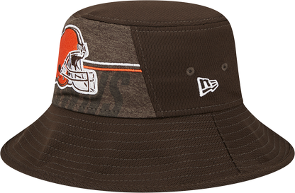 Cleveland Browns New Era 2023 NFL Training Camp Stretch Bucket Hat - Brown