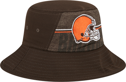 Cleveland Browns New Era 2023 NFL Training Camp Stretch Bucket Hat - Brown