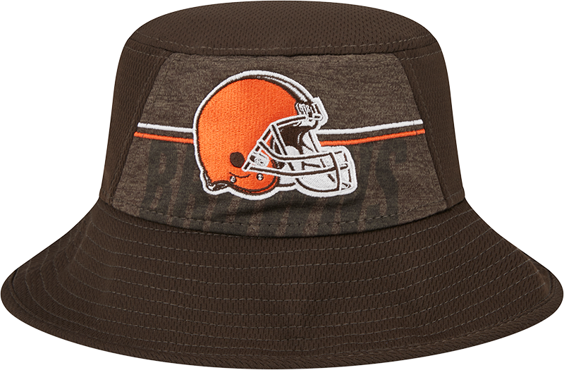 Cleveland Browns New Era 2023 NFL Training Camp Stretch Bucket Hat - Brown