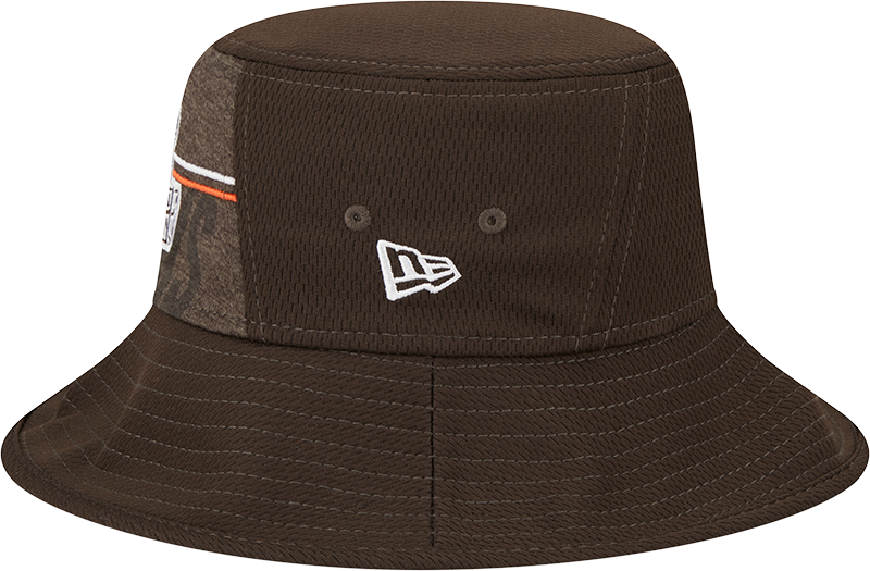 Cleveland Browns New Era 2023 NFL Training Camp Stretch Bucket Hat - Brown