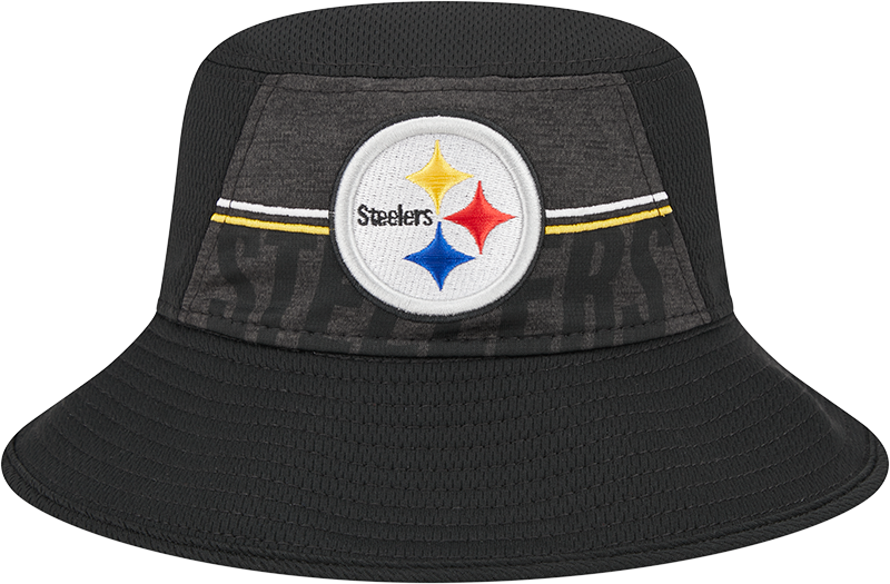 Pittsburgh Steelers New Era 2023 NFL Training Camp Stretch Bucket Hat - Black