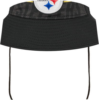 Pittsburgh Steelers New Era 2023 NFL Training Camp Stretch Bucket Hat - Black