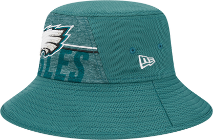 Philadelphia Eagles New Era 2023 NFL Training Camp Stretch Bucket Hat - Green