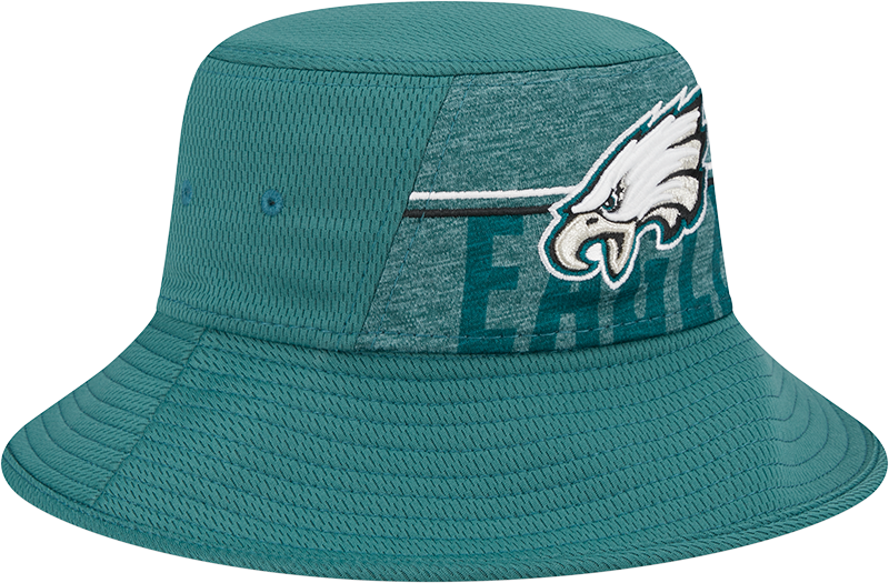 Philadelphia Eagles New Era 2023 NFL Training Camp Stretch Bucket Hat - Green