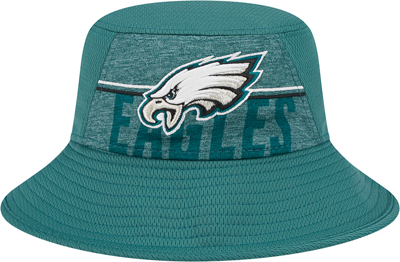 Philadelphia Eagles New Era 2023 NFL Training Camp Stretch Bucket Hat - Green