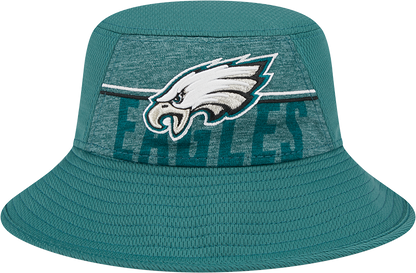 Philadelphia Eagles New Era 2023 NFL Training Camp Stretch Bucket Hat - Green