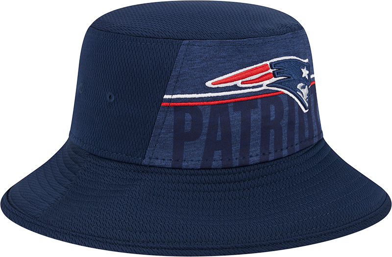 New England Patriots New Era 2023 NFL Training Camp Stretch Bucket Hat - Navy