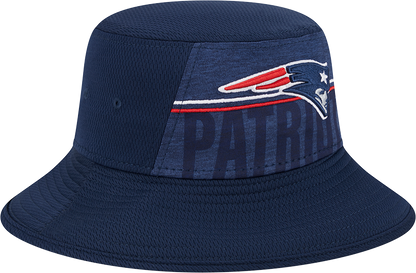 New England Patriots New Era 2023 NFL Training Camp Stretch Bucket Hat - Navy