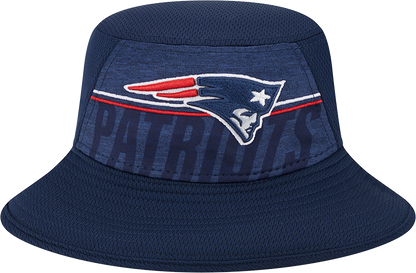 New England Patriots New Era 2023 NFL Training Camp Stretch Bucket Hat - Navy