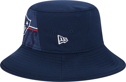 New England Patriots New Era 2023 NFL Training Camp Stretch Bucket Hat - Navy