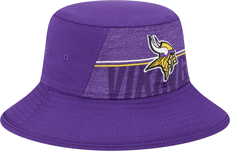 Minnesota Vikings New Era 2023 NFL Training Camp Stretch Bucket Hat - Purple