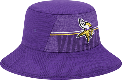 Minnesota Vikings New Era 2023 NFL Training Camp Stretch Bucket Hat - Purple