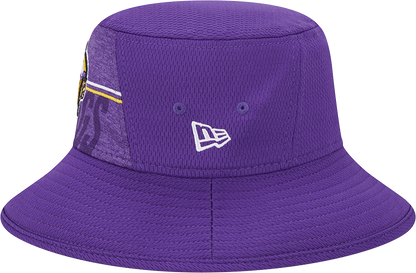 Minnesota Vikings New Era 2023 NFL Training Camp Stretch Bucket Hat - Purple