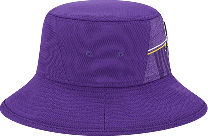 Minnesota Vikings New Era 2023 NFL Training Camp Stretch Bucket Hat - Purple