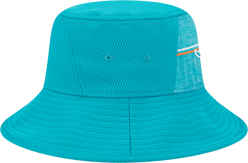 Miami Dolphins New Era 2023 NFL Training Camp Stretch Bucket Hat - Aqua