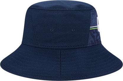 Seattle Seahawks New Era 2023 NFL Training Camp Stretch Bucket Hat - Navy