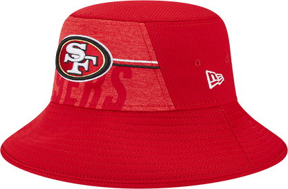 San Francisco 49ers New Era 2023 NFL Training Camp Stretch Bucket Hat - Red