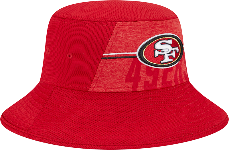 San Francisco 49ers New Era 2023 NFL Training Camp Stretch Bucket Hat - Red