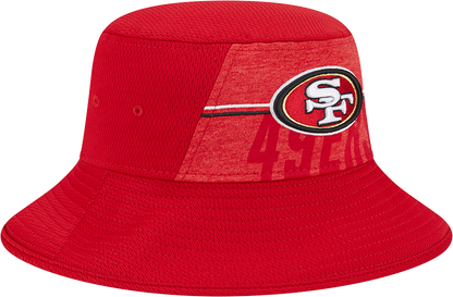 San Francisco 49ers New Era 2023 NFL Training Camp Stretch Bucket Hat - Red