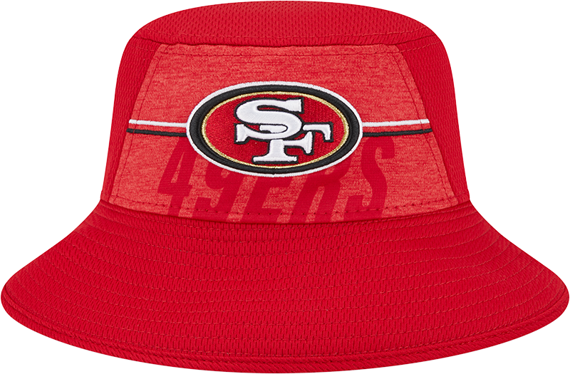 San Francisco 49ers New Era 2023 NFL Training Camp Stretch Bucket Hat - Red