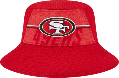 San Francisco 49ers New Era 2023 NFL Training Camp Stretch Bucket Hat - Red