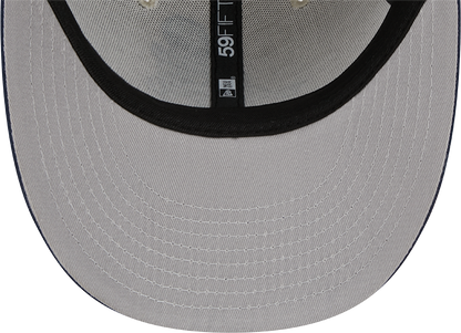 Dallas Cowboys New Era 2023 Sideline Historic Low Profile 59FIFTY Fitted Hat - Cream/Navy