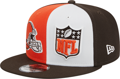 Cleveland Browns New Era 2023 Sideline 9FIFTY Snapback Hat - Orange/Brown