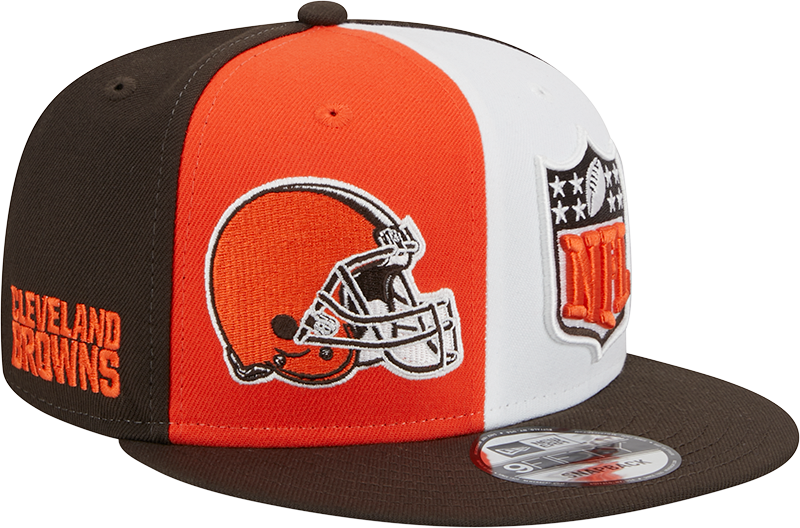 Cleveland Browns New Era 2023 Sideline 9FIFTY Snapback Hat - Orange/Brown