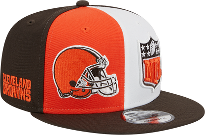 Cleveland Browns New Era 2023 Sideline 9FIFTY Snapback Hat - Orange/Brown