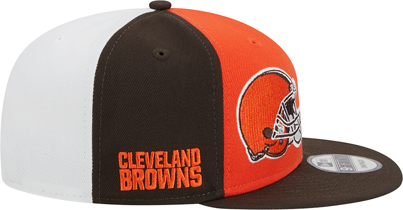 Cleveland Browns New Era 2023 Sideline 9FIFTY Snapback Hat - Orange/Brown