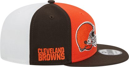 Cleveland Browns New Era 2023 Sideline 9FIFTY Snapback Hat - Orange/Brown