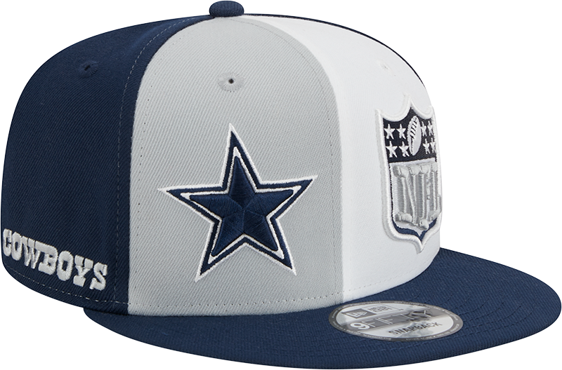 Dallas Cowboys New Era 2023 Sideline 9FIFTY Snapback Hat - Gray/Navy